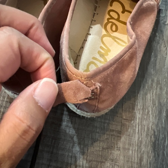 Sam Edelman Pink Carrin Leather Fabric Platform Espadrille Slip On Shoes Size 8 - Picture 4 of 7